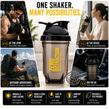 Gayor Essentials Zero Distraction Gym Shaker Bottle | 500ml | Black Yellow