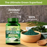 Vlado's Himalayan Organics, Spirulina, 2000mg - 60 Veg Capsules