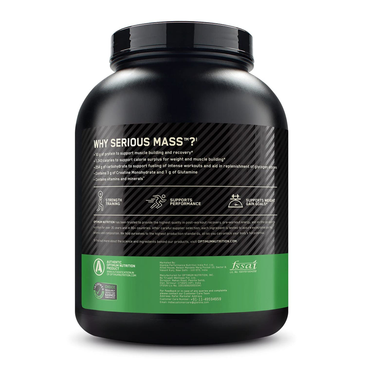 Optimum Nutrition (ON) Serious Mass - 6.6 Lbs - Nutristar