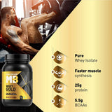 MuscleBlaze Whey Gold 100% Whey Isolate 1 Kg - Nutristar