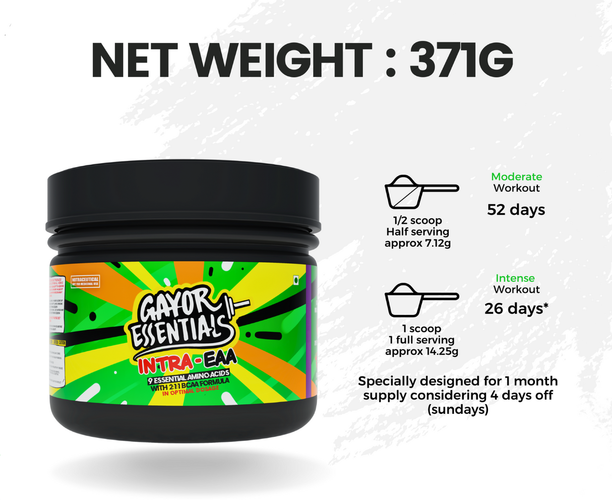 Gayor Essentials EAA & BCAA Powder 351g | Essential & Branched Chain Amino Acids