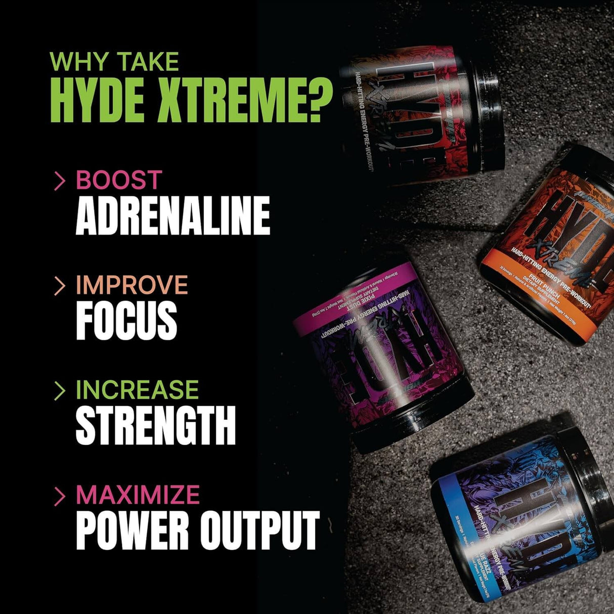 ProSupps HYDE XTREME Pre Workout - 30 Servings - Nutristar