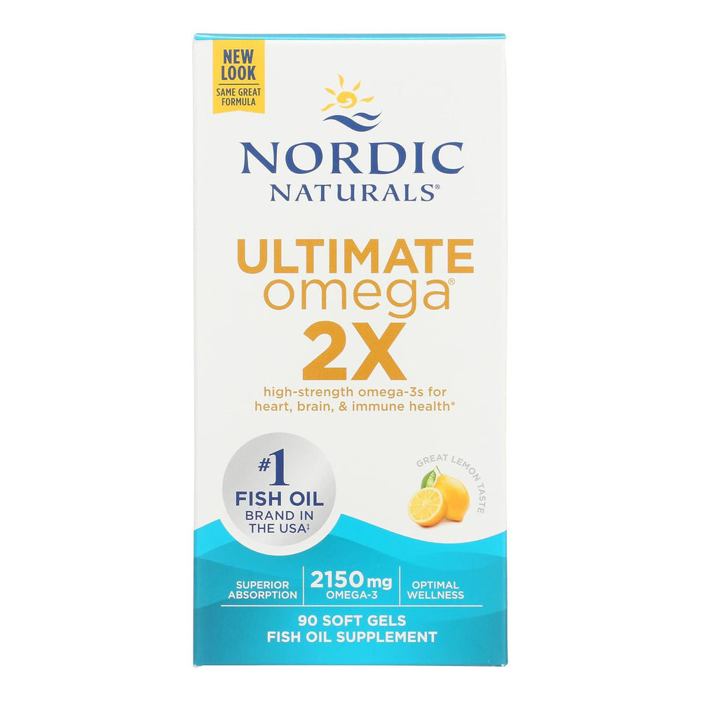 Nordic Naturals Ultimate Omega 2X Fish Oil 2150mg | EPA & DHA | 90 Softgels