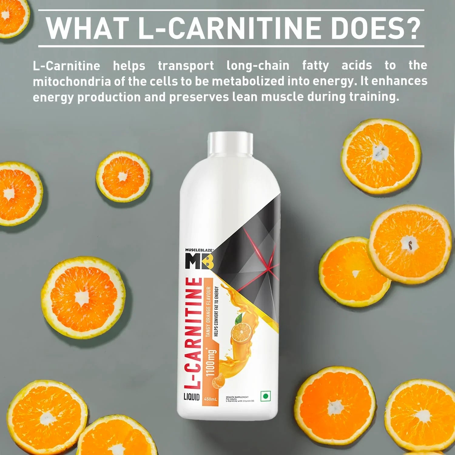 Buy MuscleBlaze L-Carnitine Liquid 450 ml Online | NutriStar
