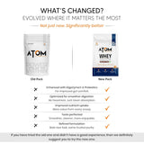 AS-IT-IS Atom Whey Protein with Digestive Enzymes - 1 kg (2.2 Lbs)