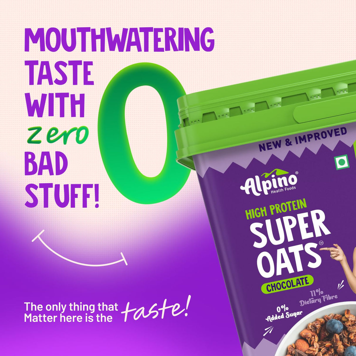 Alpino High Protein Super Rolled Oats - 2.5 Kg
