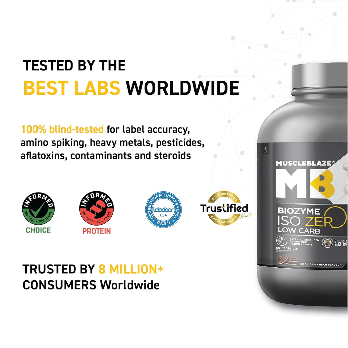 Muscleblaze Biozyme Iso-Zero Low Carb Isolate Protein - 2 Kg