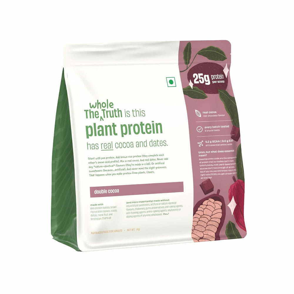The Whole Truth Plant Protein Isolate | Pea & Rice Isolate | 25g Protein | 1kg