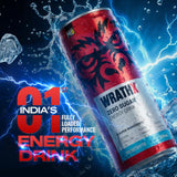 MuscleBlaze WrathX Energy Drink | Frostbyte | 335ml x  Pack of 6