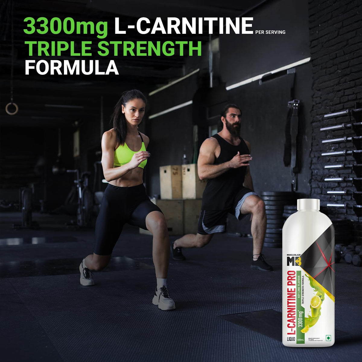 MuscleBlaze Liquid L-carnitine Pro -Triple Strength Formula, 3300 Mg - 30 Servings