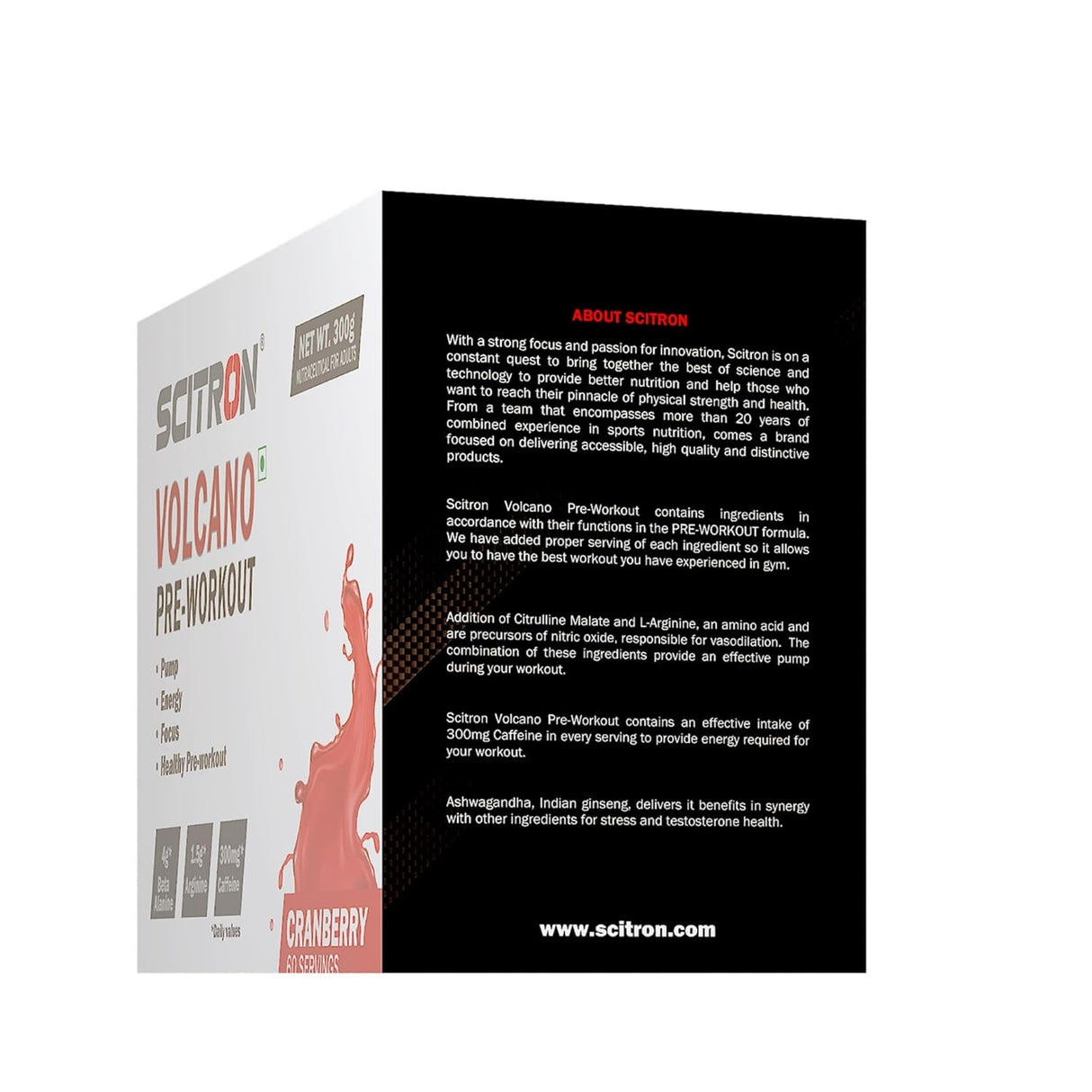 Scitron Volcano Pre Workout 300g, (60 Servings)