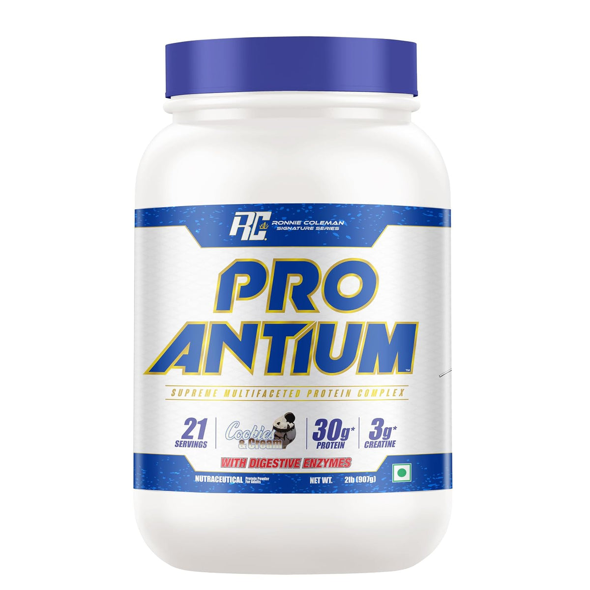 Ronnie Coleman Signature Series Pro-Antium Whey Protein 907g (21 Servings) | Protein Complex