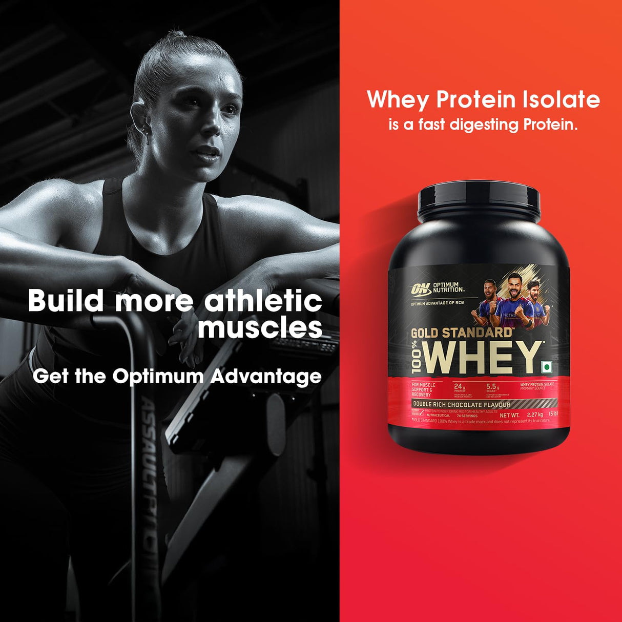 Optimum Nutrition (ON) Gold Standard 100% Whey 5 Lbs