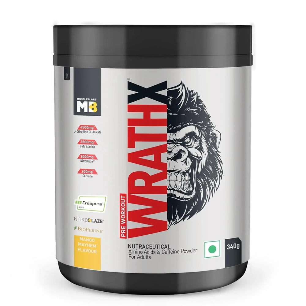 MuscleBlaze Pre Workout WrathX - 20 Servings