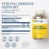 SOLARAY Vitamin C 500mg | Citrus Bioflavonoids, Rose Hips & Acerola | 250 Capsules
