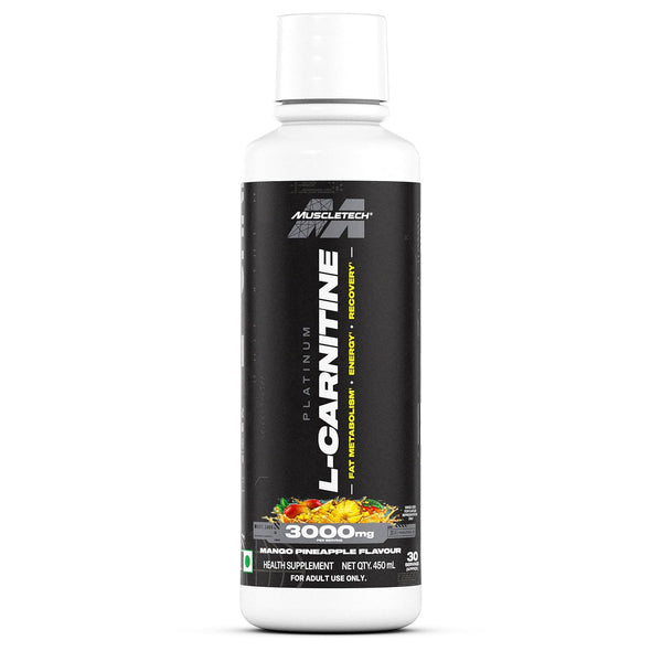 MuscleTech Platinum Liquid L-Carnitine 450ml | 3000mg per Serving | 30 Servings