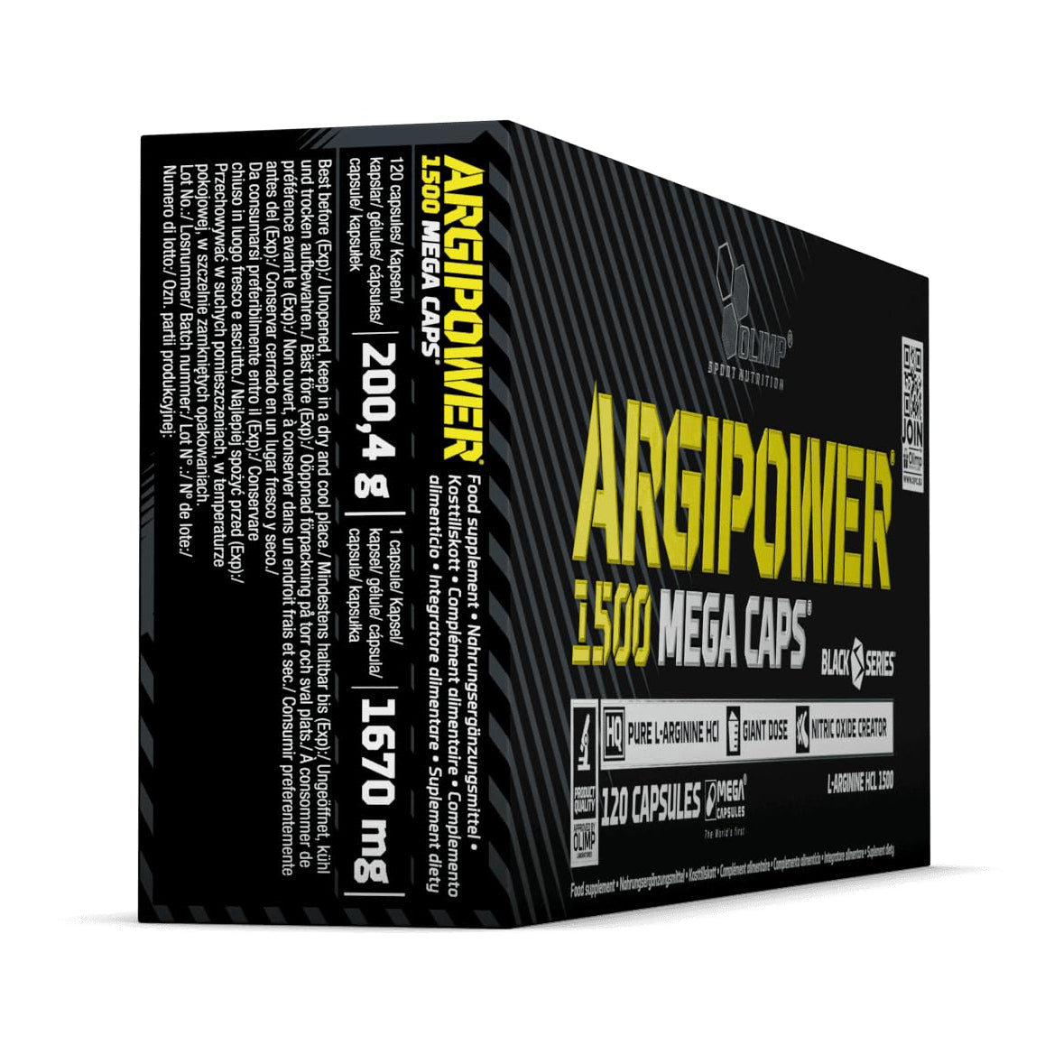 Olimp Sport Nutrition ArgiPower 1500 Mega Caps | 120 Capsules
