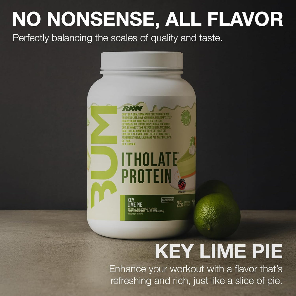 RAW Essential CBUM Itholate Whey Isolate Protein 25 Servings | Grass-Fed Whey Protein Isolate