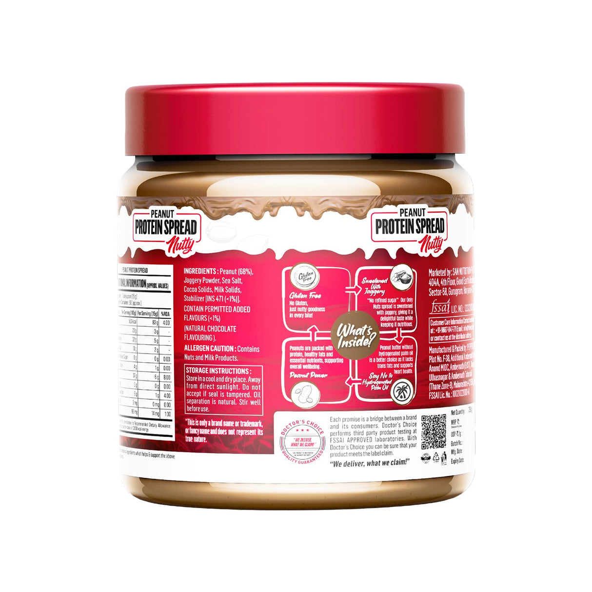 Doctor's Choice Only Nuts Peanut Spread - 750 gm