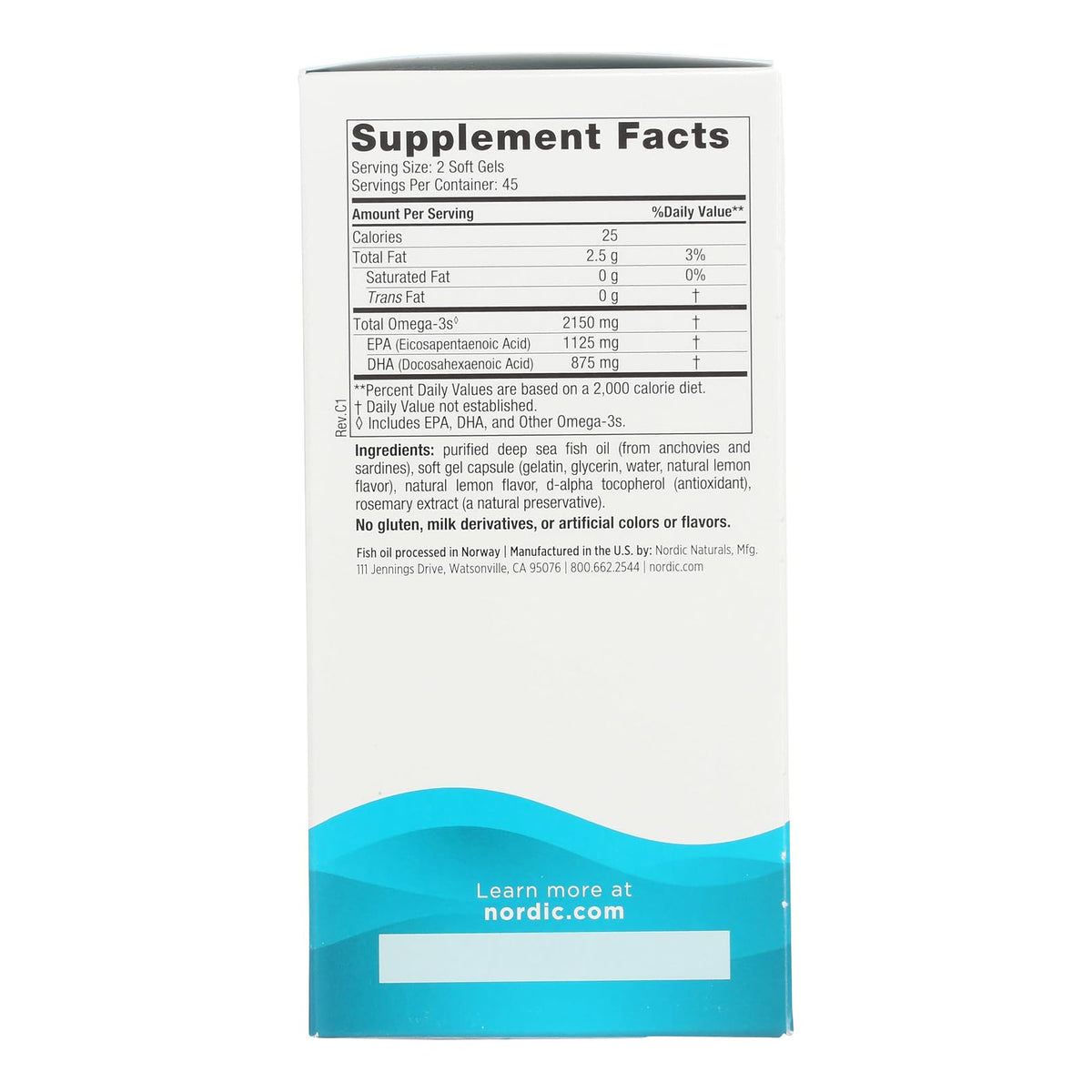 Nordic Naturals Ultimate Omega 2X Fish Oil 2150mg | EPA & DHA | 90 Softgels