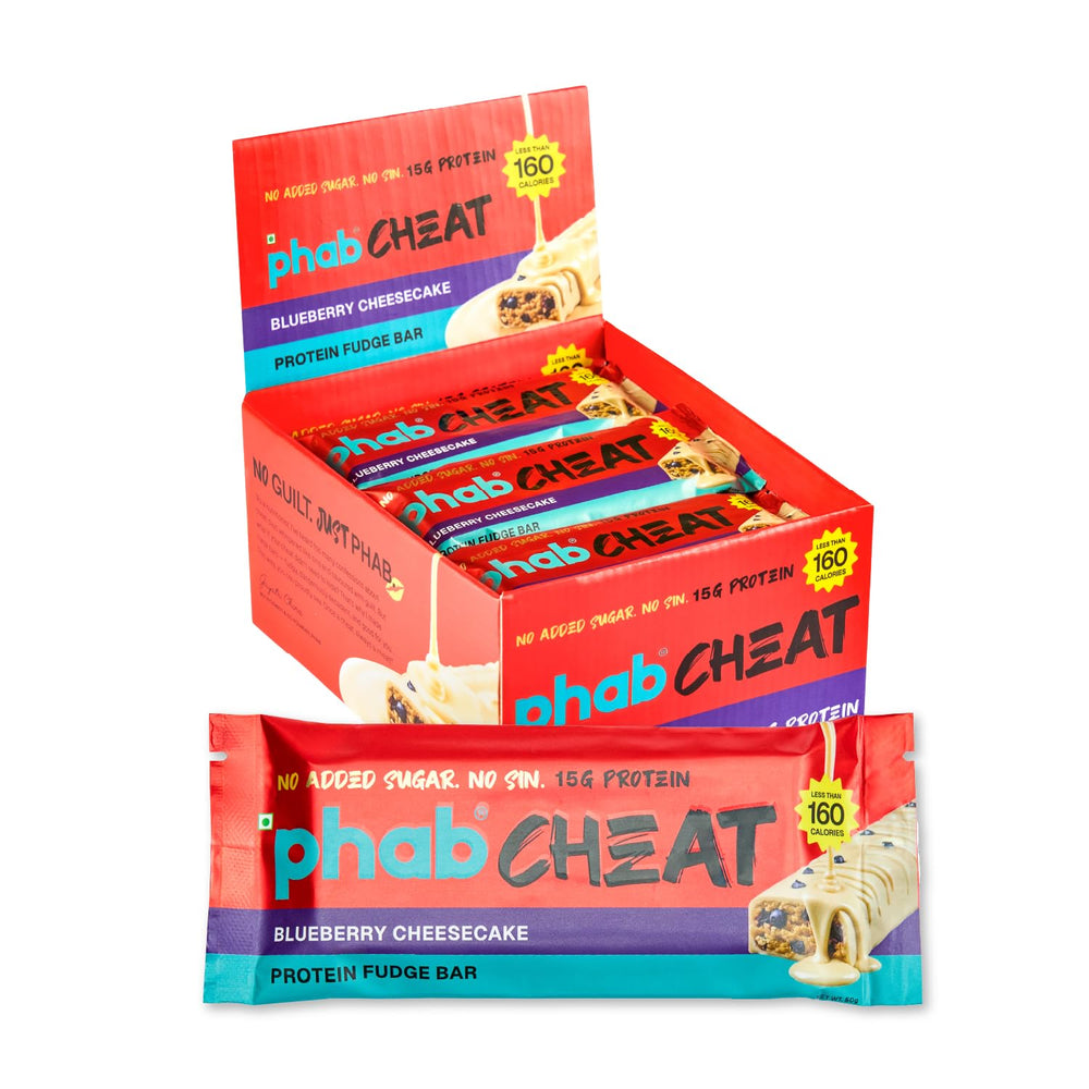 PHAB Cheat Assorted Protein Bar Combo Pack | 12 Bars | 15g Protein
