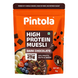 Pintola High Protein Dark Chocolate & Cranberry Muesli 1kg | 25g Protein | High Fibre