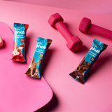 PHAB Fudge Protein Bars | 21g Protein | Pack of 12