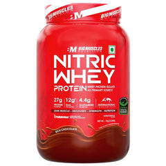 Big Muscles Nutrition Nitric Whey Protein, 2.2 Lbs
