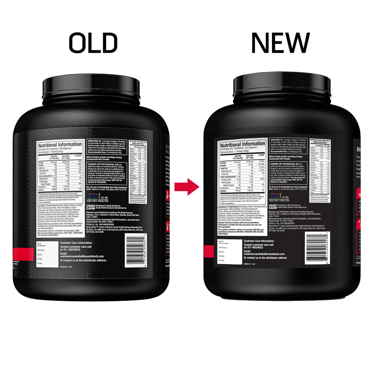 Muscletech Nitro-Tech Whey Gold - 4 Lbs (1.81 Kg)