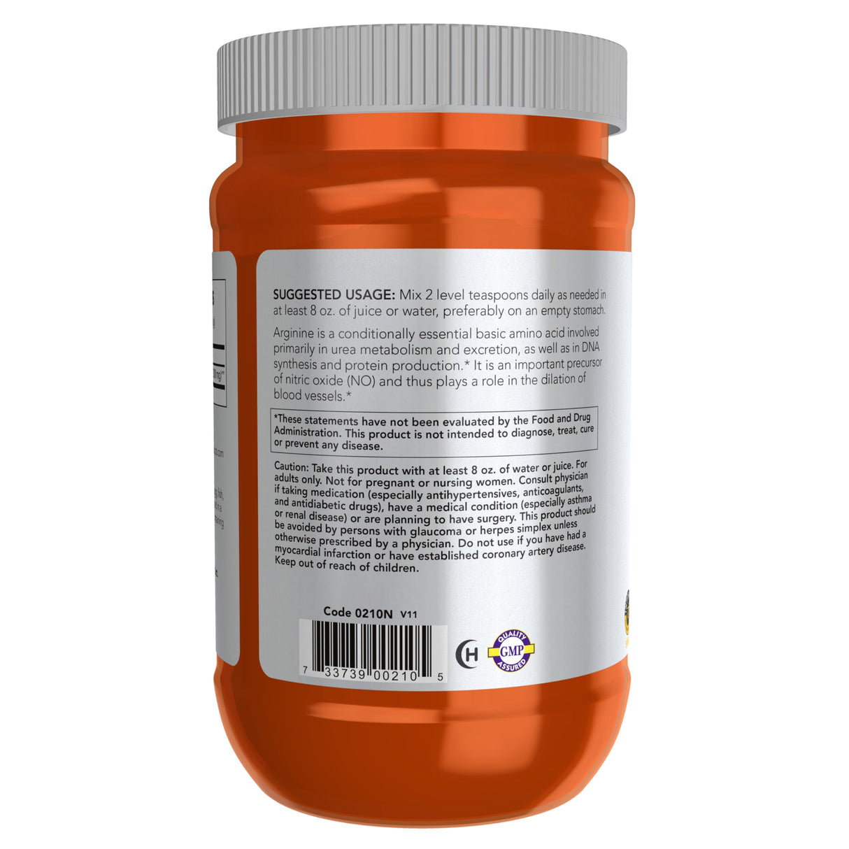 NOW Sports L-Arginine Powder | Amino Acid | 454g