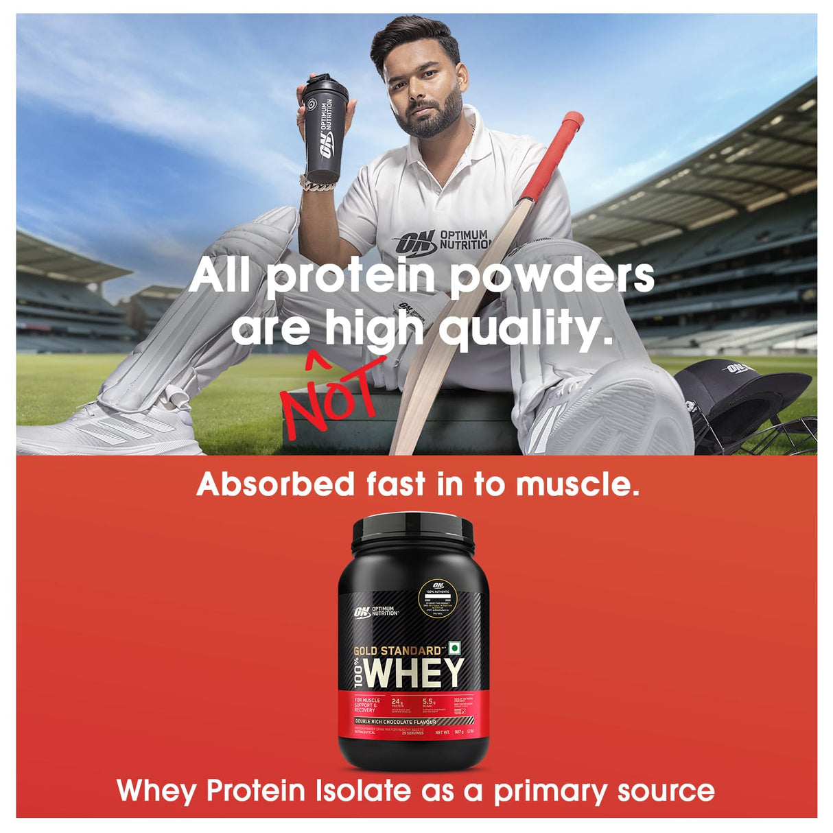 Optimum Nutrition (ON) Gold Standard 100% Whey 2 Lbs