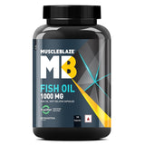 MuscleBlaze Fish Oil - 180 Servings, 1000 mg (180mg EPA and 120mg DHA)