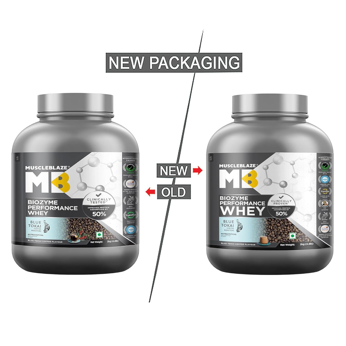 MuscleBlaze Biozyme Performance Whey - 4.4 Lbs