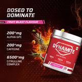 Wellversed Dynamite Original Pre Workout for Men | 6500mg Citrulline Complex | Energy & Focus Boost | 30 Servings, 420g