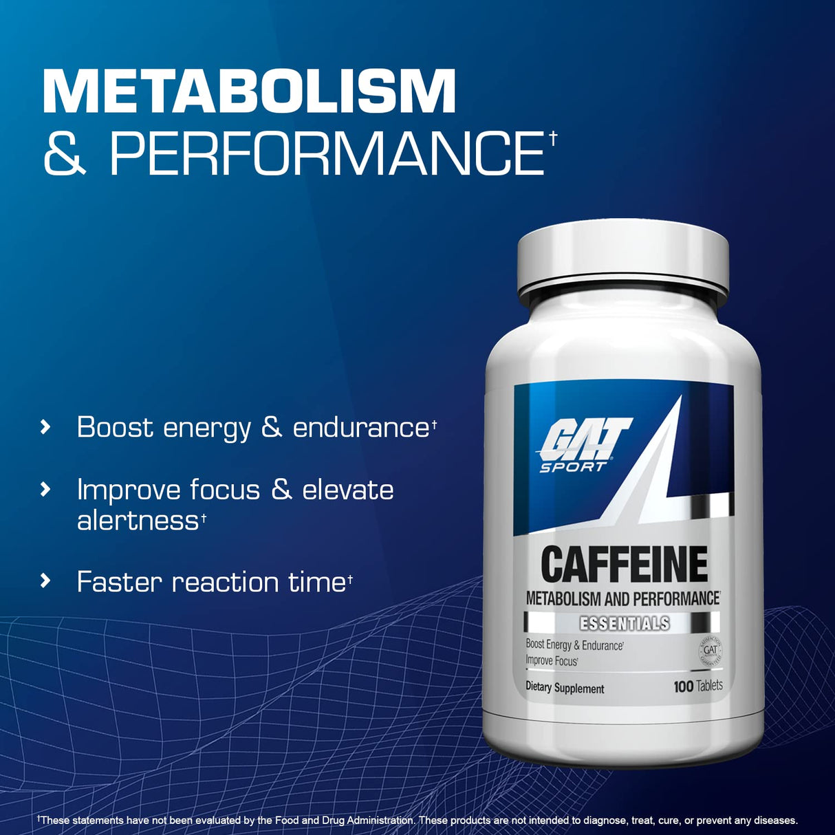 GAT Essentials Caffeine Metabolism and Performance - 100 Tablets