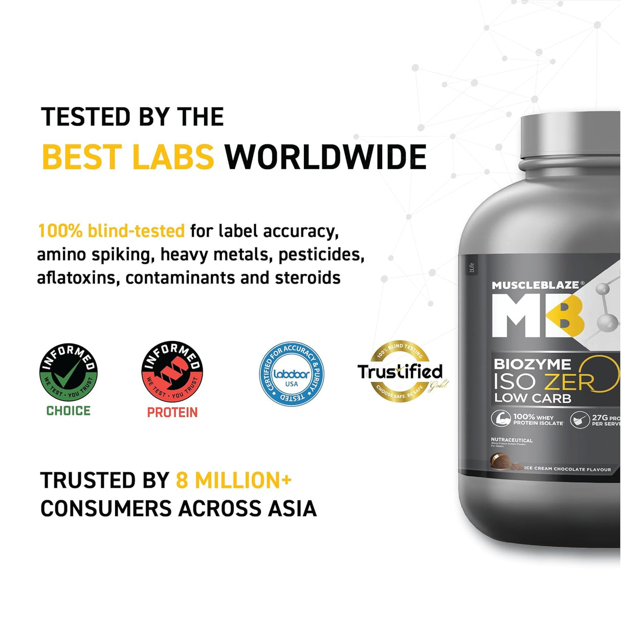 Muscleblaze Biozyme Iso-Zero Low Carb Isolate Protein - 2 Kg