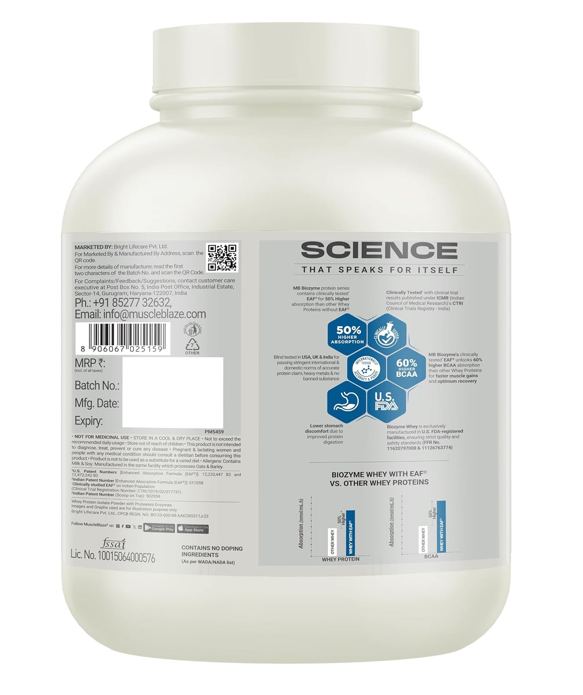 Muscleblaze Biozyme Iso-Zero Low Carb Isolate Protein - 2 Kg