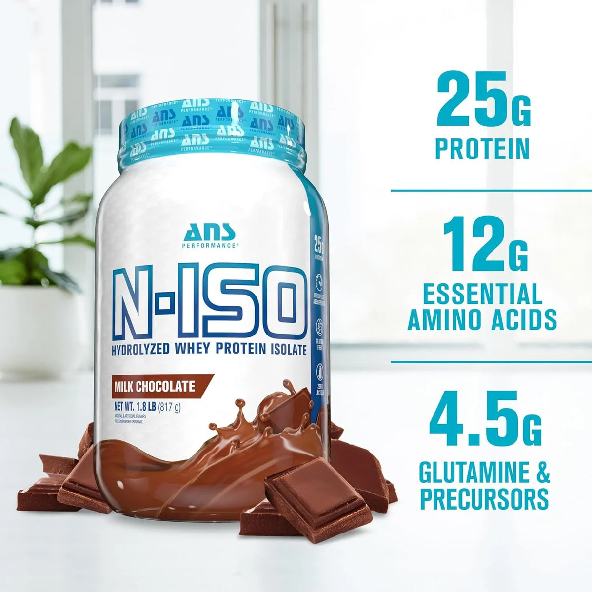 Ans N-ISO Hydrolyzed Whey Protein Isolate - 1.8 Lbs