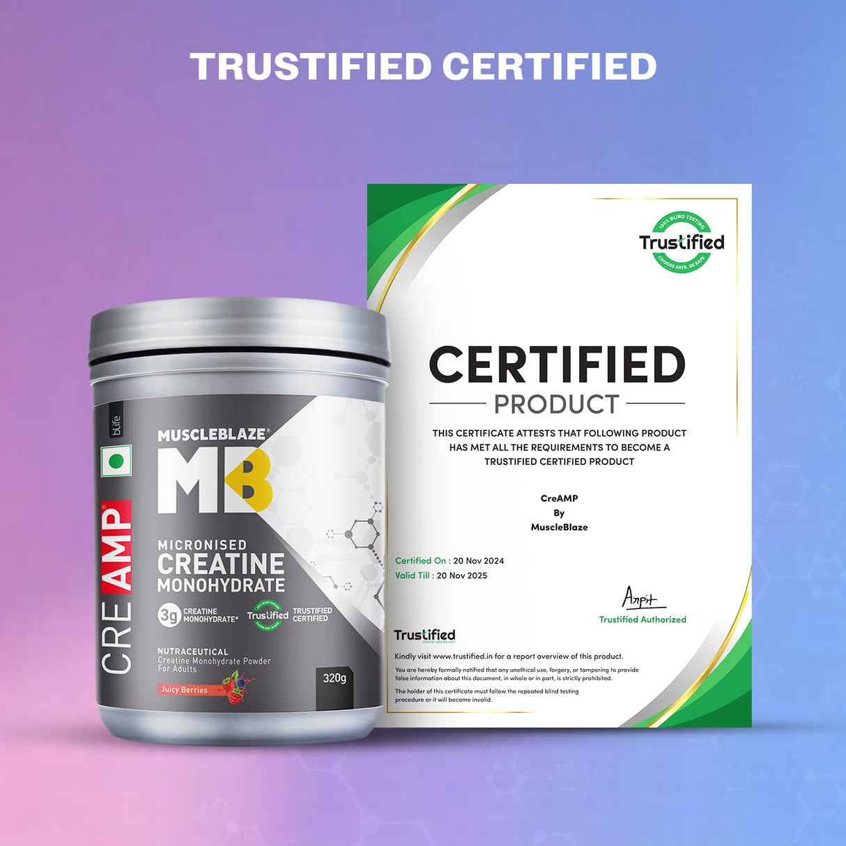 MuscleBlaze Creatine Monohydrate CreAMP