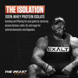 Exalt Supps The Isolation Pure Whey Isolate | 25g Protein | 5.6g BCAAs | Digestive Enzymes | 2.27kg