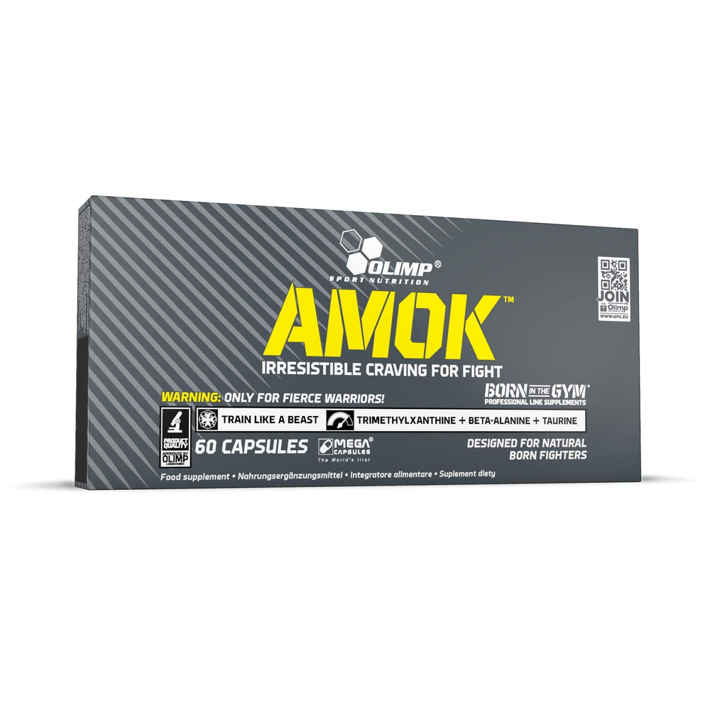 Olimp Sport Nutrition Amok Power Caps Supplement | 60 Capsules