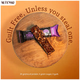 NUTS'MOR Protein Bar – 12g Protein Per Bar (Pack of 6, 300g) | No Added Sugar | 100% Veg | With Vitamins, Minerals & Fibre