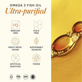 Wellbeing Nutrition Slow 4x Strength Omega 3 Fish Oil Capsules | 1800mg with EPA 720mg, DHA 500mg & Curcumin | Brain, Heart & Joint Health | 60 Capsules