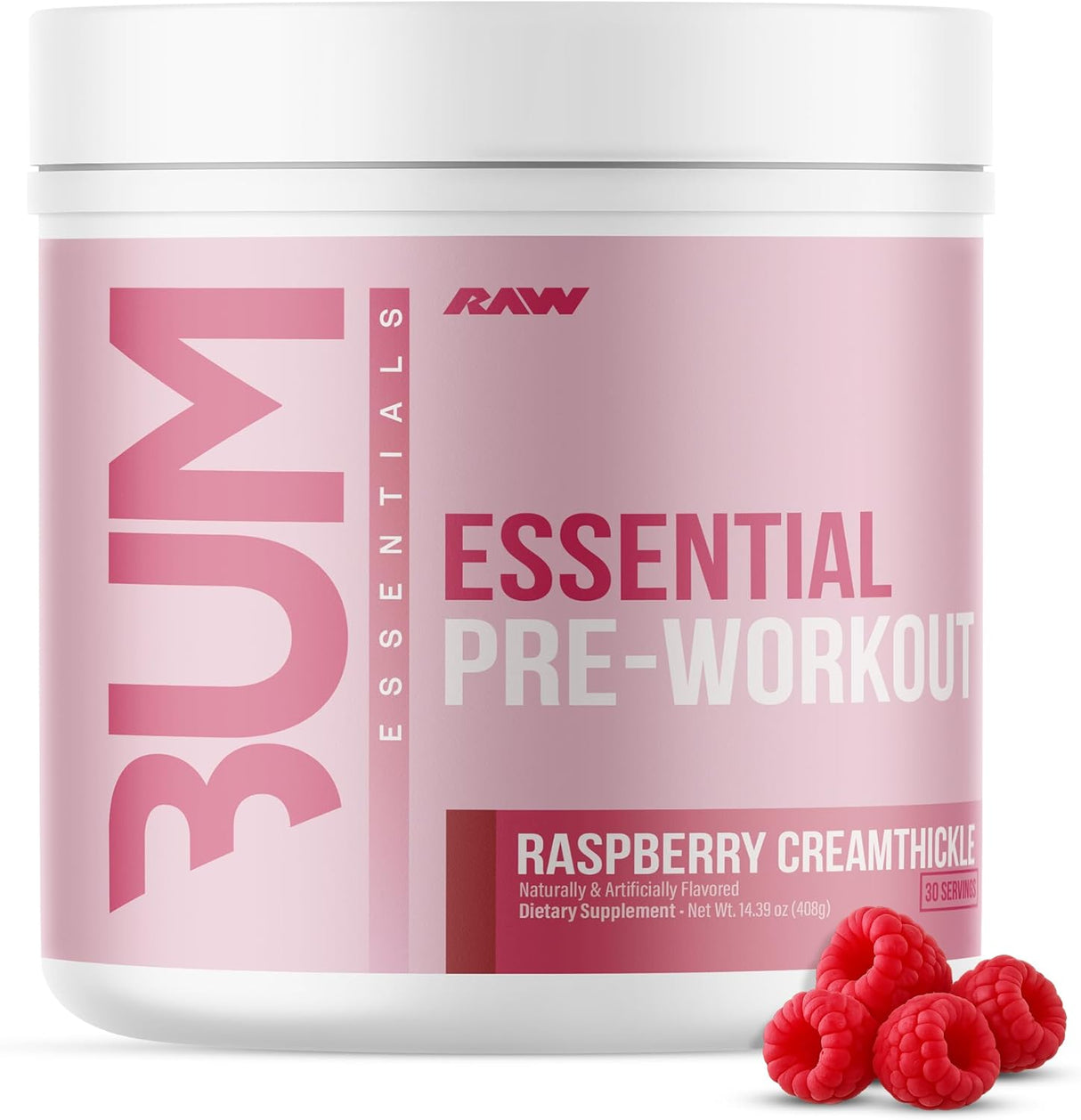 RAW Essential Pre-Workout Powder | Caffeine, L-Citrulline, L-Tyrosine & Beta-Alanine