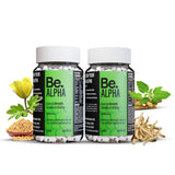 BE Wellness Alpha Men's Supplement | Ashwagandha, Safed Musli, Fenugreek & Ginseng | 120 Capsules