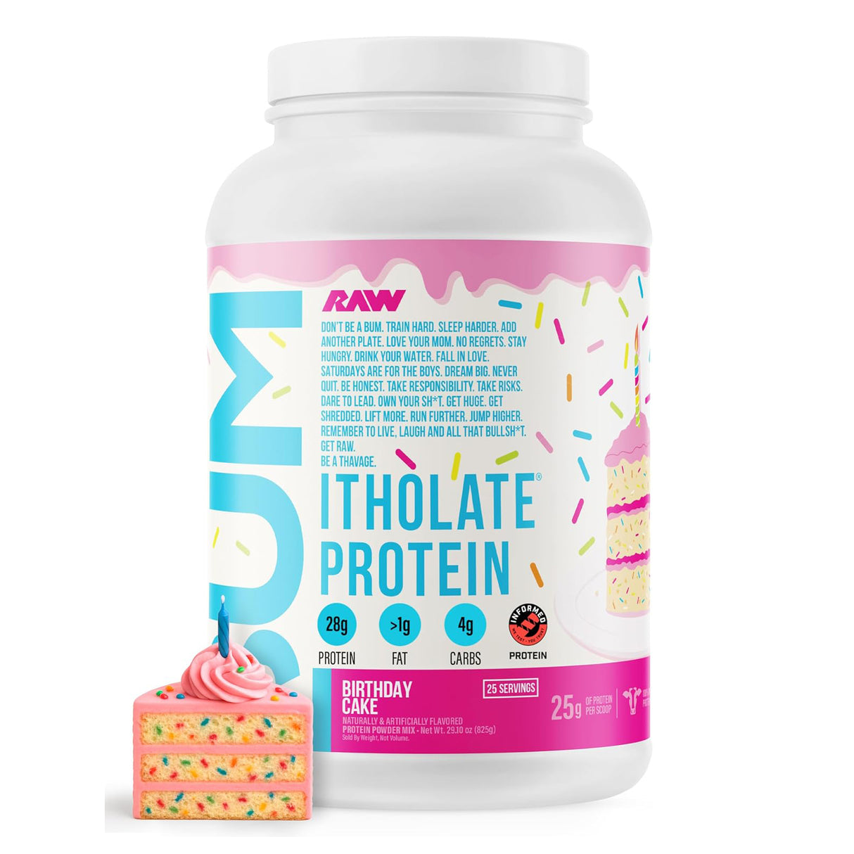 RAW Essential CBUM Itholate Whey Isolate Protein 25 Servings | Grass-Fed Whey Protein Isolate