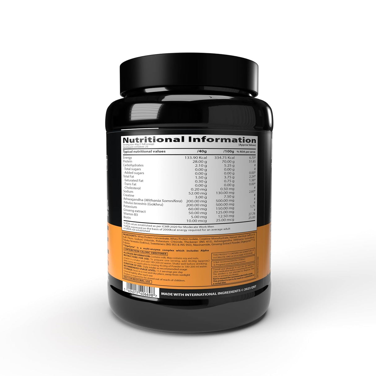 QNT Nitrapure Whey Protein Added Creatine & Ginseng - 1 kg