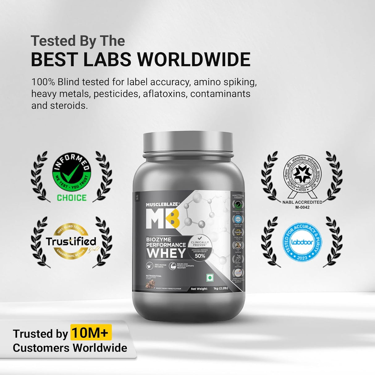 MuscleBlaze Biozyme Performance Whey - 2.2 Lbs