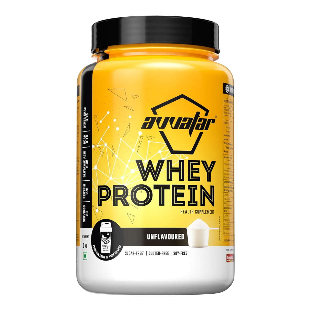 Avvatar Whey Protein Powder - 1 Kg