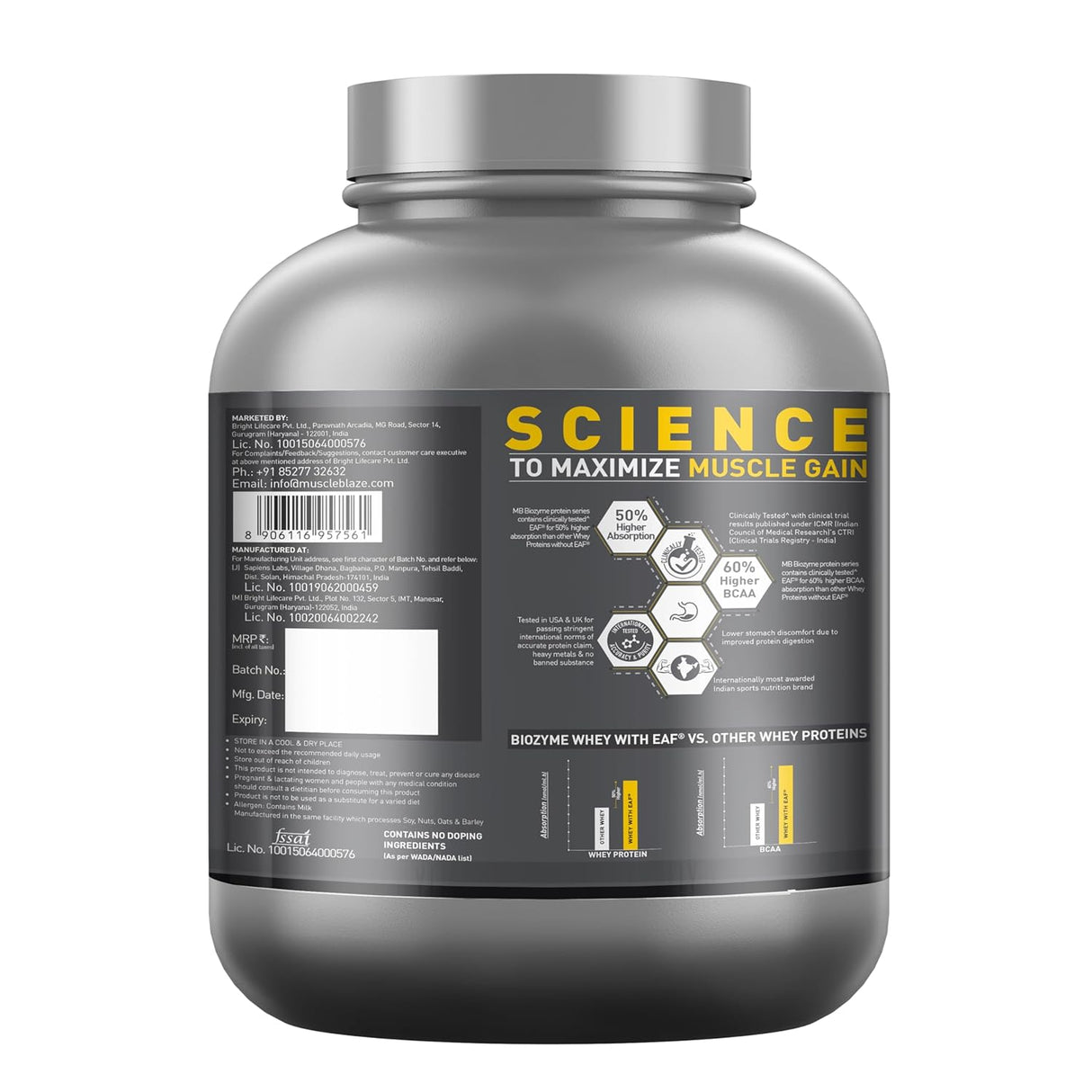 Muscleblaze Biozyme Iso-Zero Low Carb Isolate Protein - 2 Kg